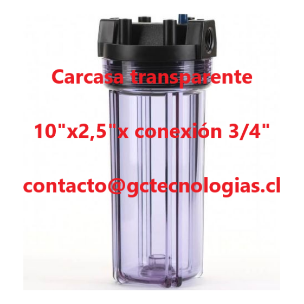 Carcasa std transparente 10in